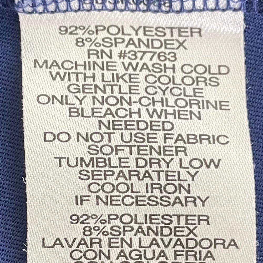 Callaway Athletic SS 5 Snap Polo Golf Shirt in Poly Blend Cobalt Blue Sz L NWOT - Picture 13 of 14